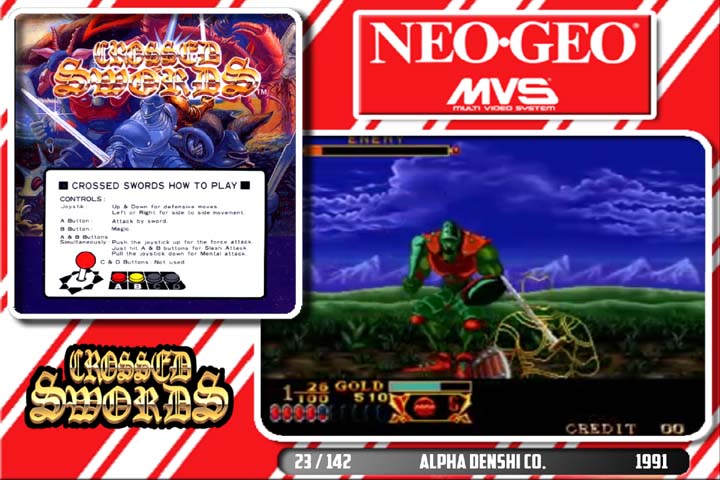 Crossed Swords (1991), Neo Geo Game